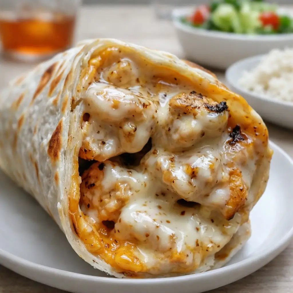 Cheesy Garlic Chicken Wraps – Easy, Flavorful, and Family-Approved