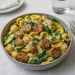 Creamy Protein-Packed Pasta Bowl with Chicken Sausage