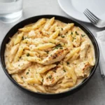 Crock Pot Creamy Cajun Chicken Pasta in a bowl