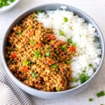 Easy Mongolian Turkey and Rice Bowls