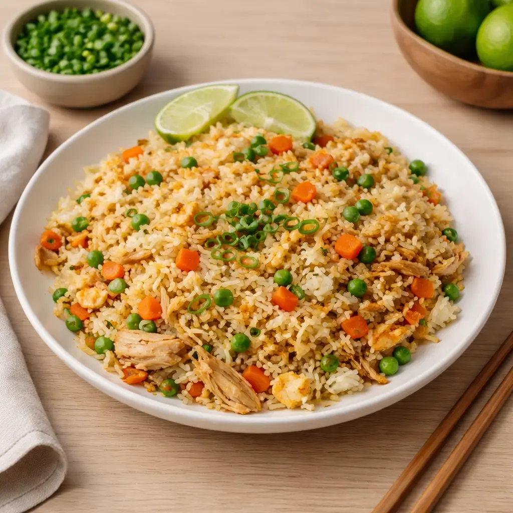 High Protein Chicken Fried Rice: Easy Skillet Dinner