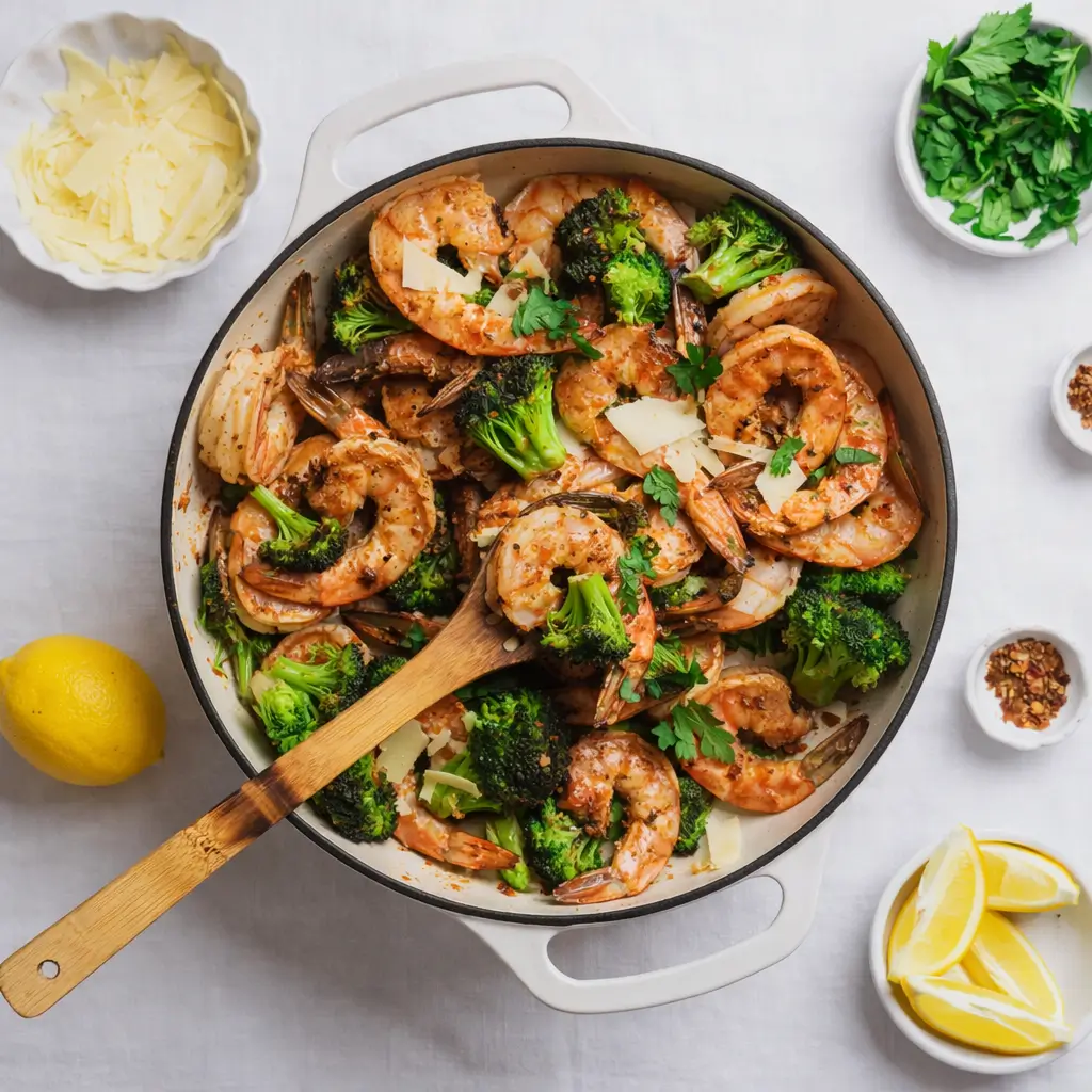 Keto Shrimp and Broccoli Skillet (Quick & Easy Dinner)