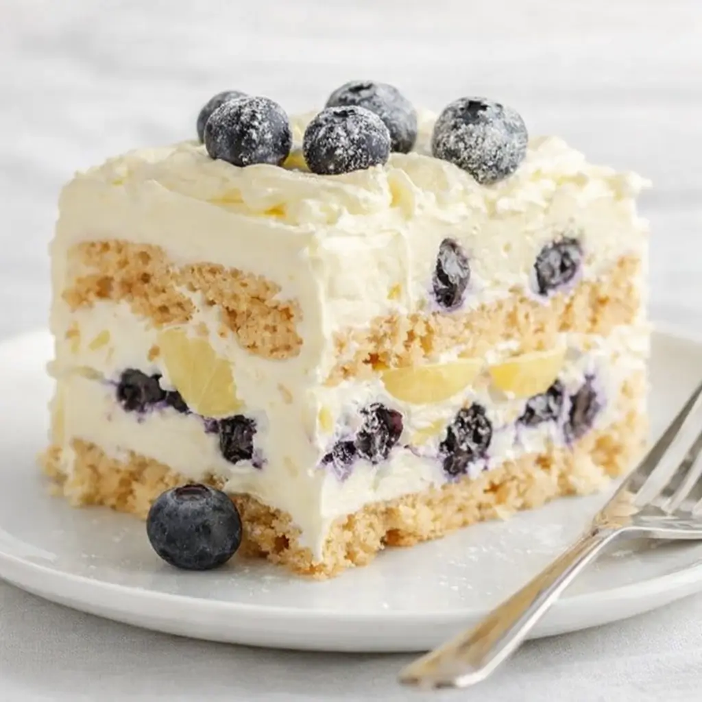 Lemon Blueberry Icebox Cake – Quick & Easy No-Bake Dessert