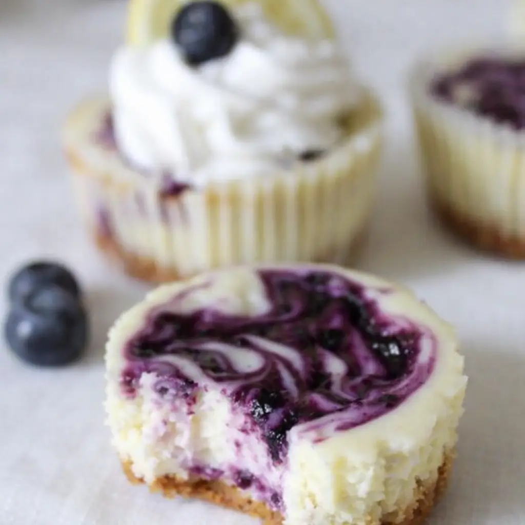 Lemon Blueberry Mini Cheesecakes | Fresh, Fast & Flavorful