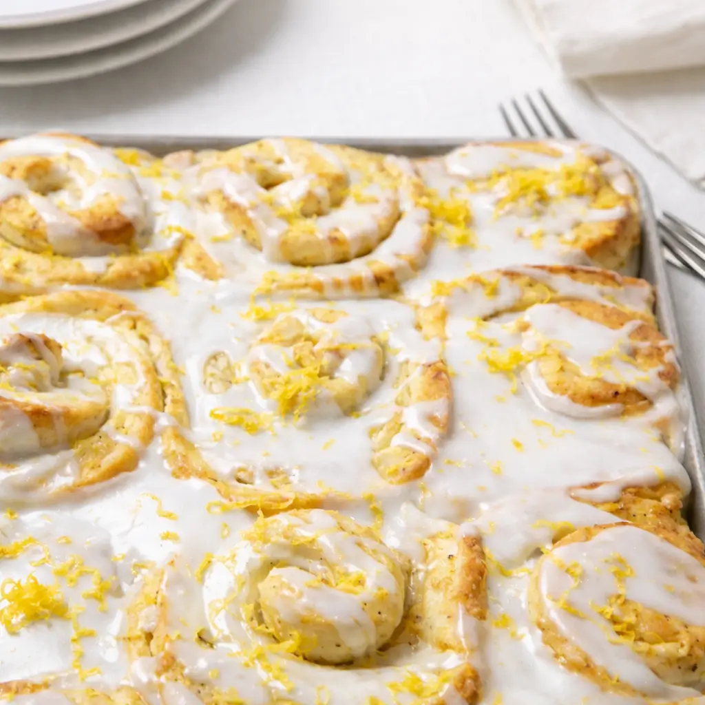 Lemon Rolls with Gooey Lemon Icing
