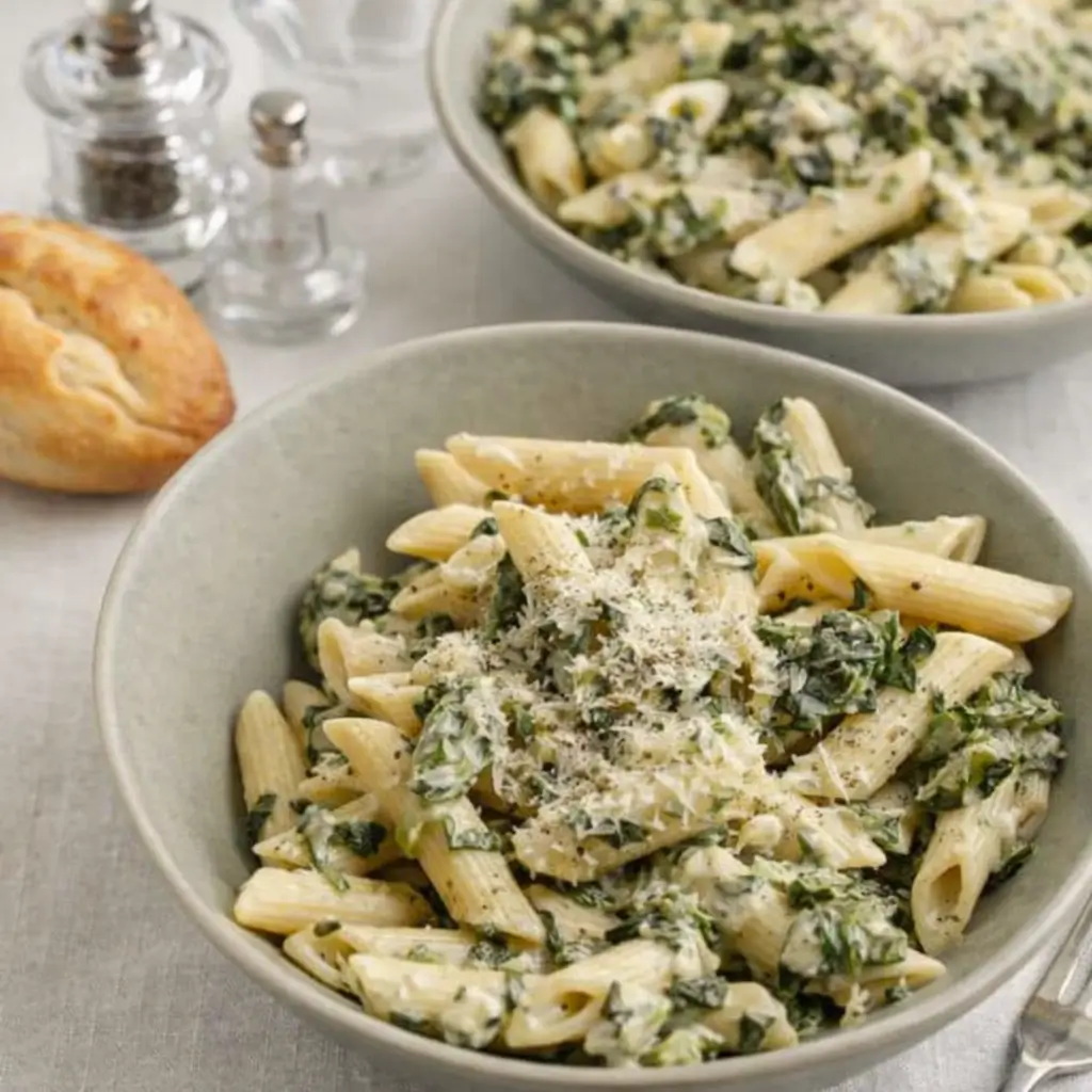 Easy Quick and Creamy Spinach Pasta for Busy Weeknights