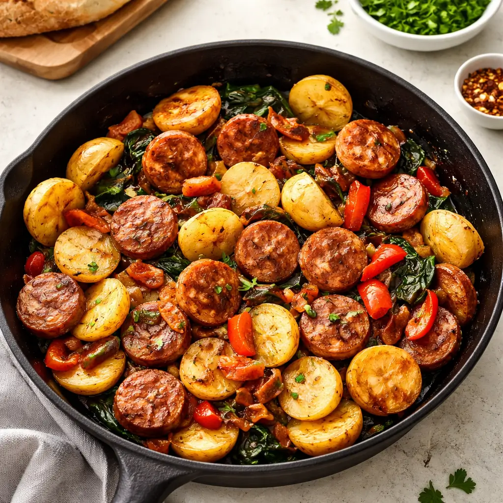 Sausage And Potatoes Skillet: The Easiest One-Pan Dinner