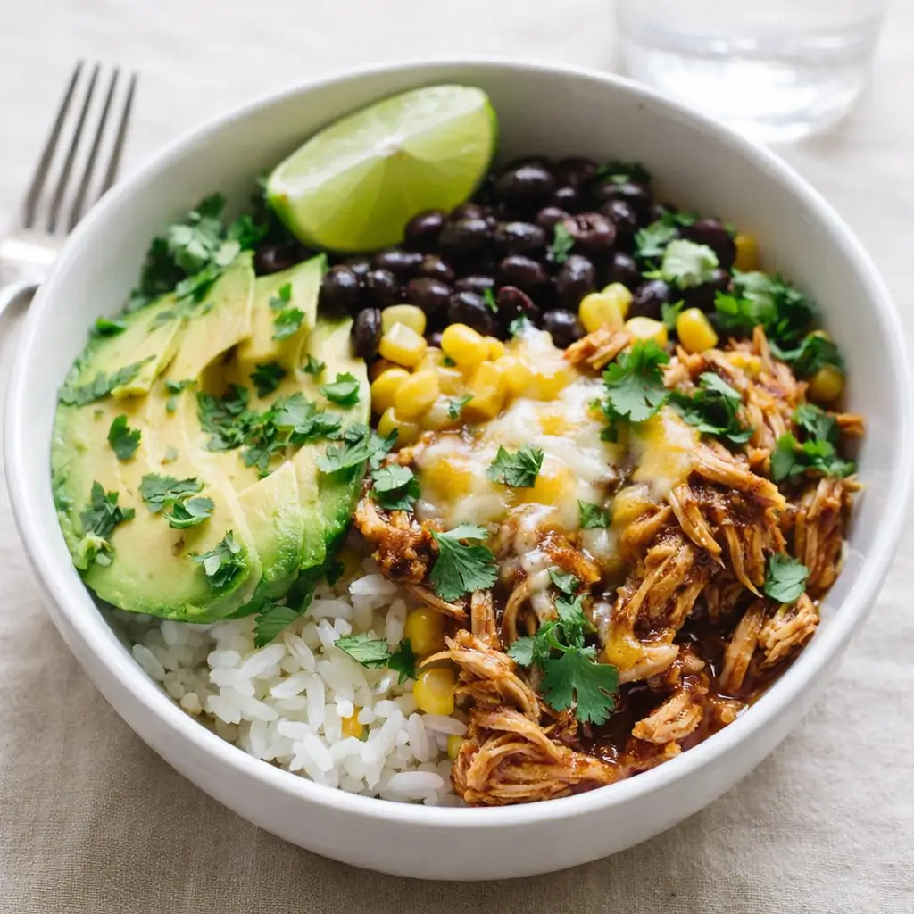 Slow Cooker Chicken Burrito Bowl for Easy Weeknight Dinners
