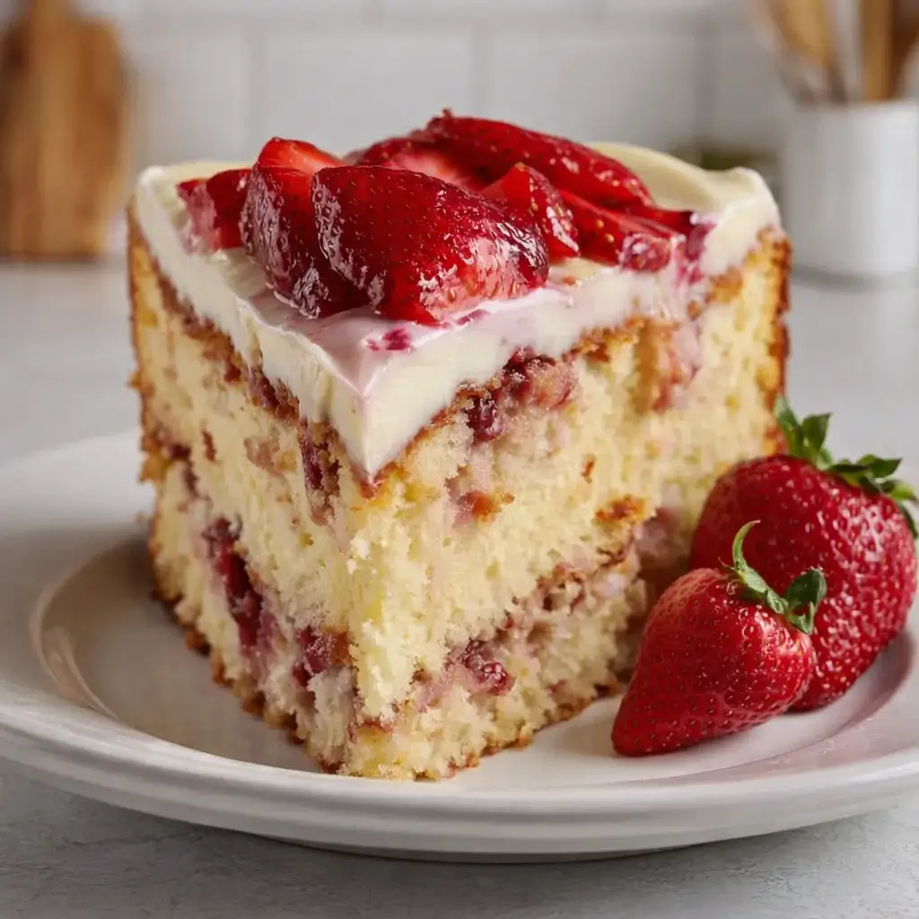 Best Strawberry Cheesecake Cake – Easy and Delicious