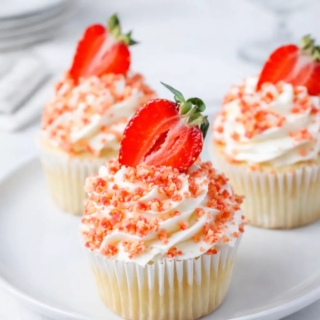 Strawberry Crunch Cupcakes: The Easy, Crowd-Pleasing Dessert