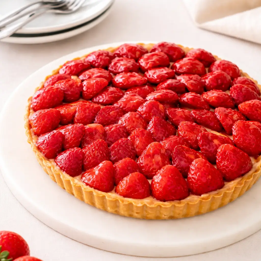 Strawberry Custard Tart Recipe: Sweet, Creamy & Easy to Make