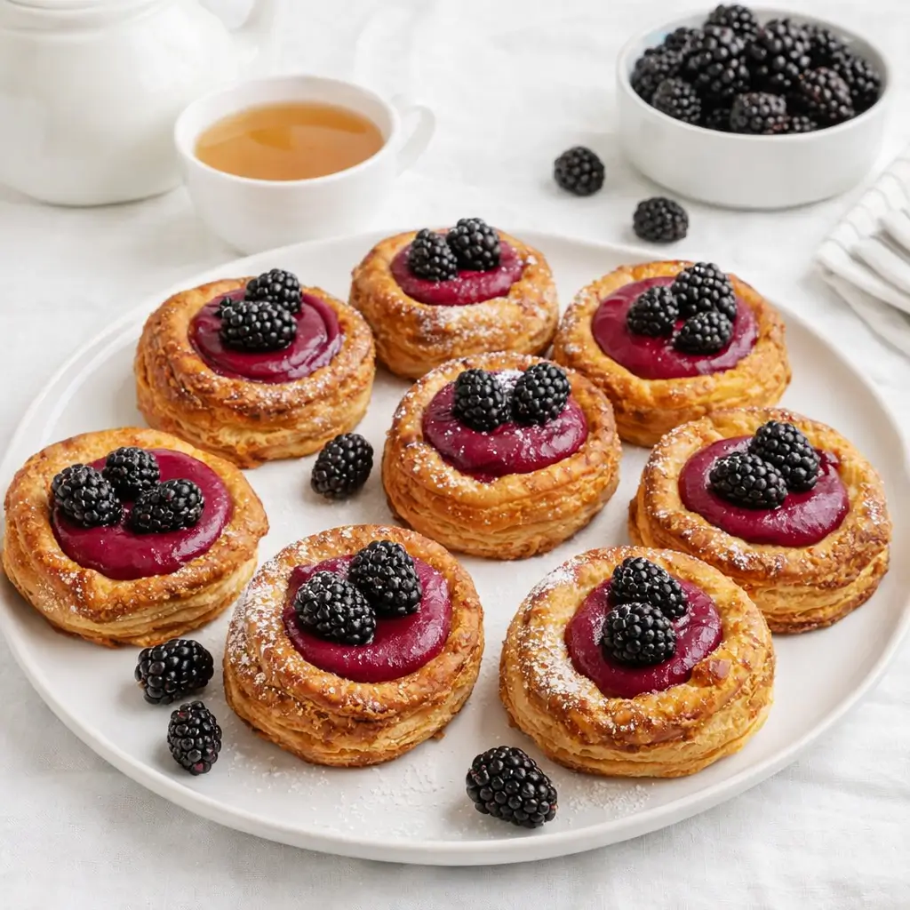 Blackberry Cream Cheese Danish: A Tangy & Sweet Puff Pastry Win