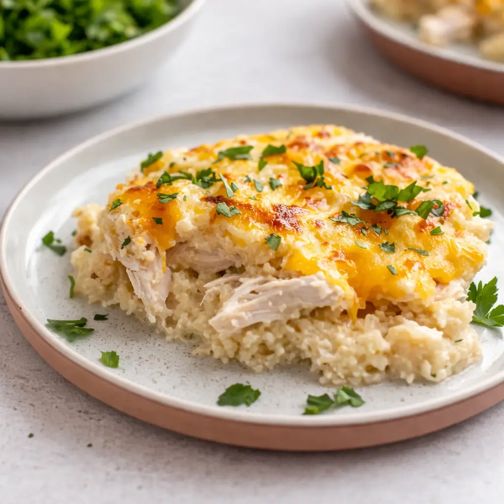 Chicken Cauliflower Rice Casserole: A Healthy 40-Minute Dinner