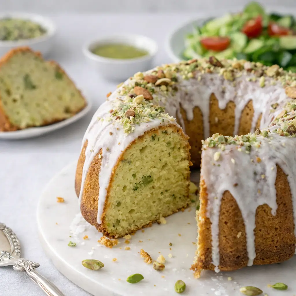 Coconut Pistachio Cake Recipe – Easy, Moist & Irresistible