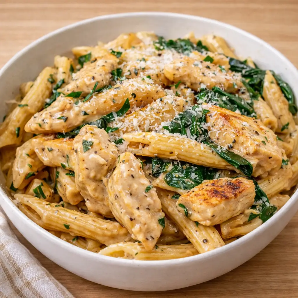 Creamy Garlic Parmesan Chicken Pasta: Amazing 30-Minute Dinner