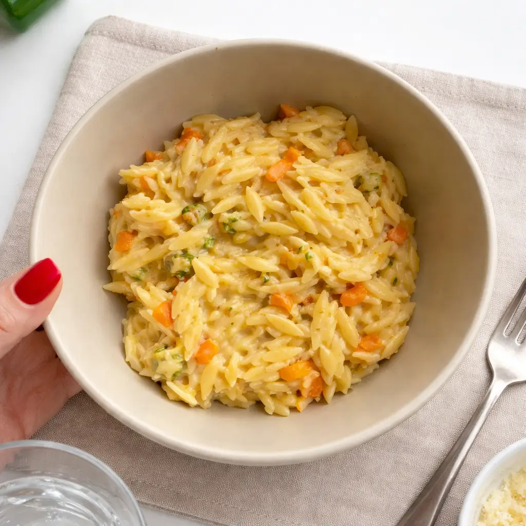 30-Minute Veggie Orzo – Simple, Cozy Weeknight Dinner