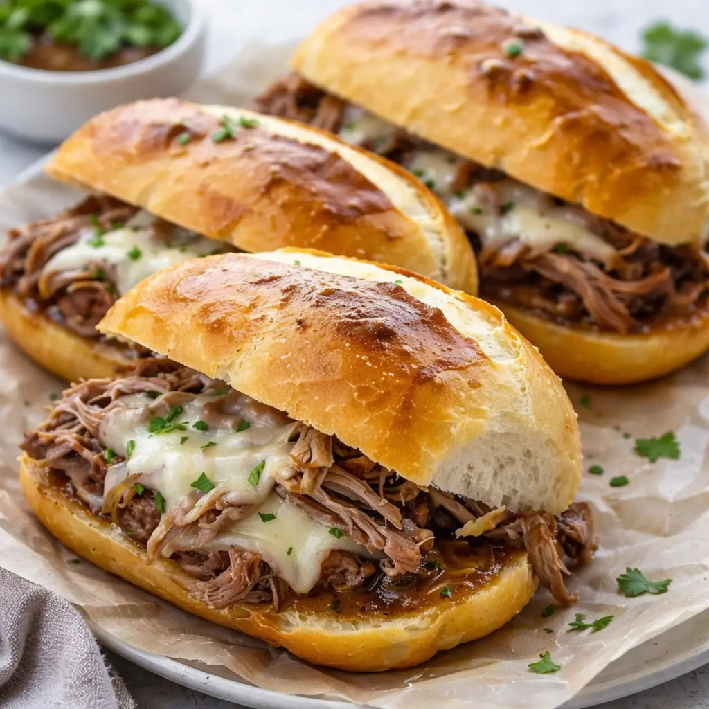 Easy Crockpot French Dip Sandwiches for Busy Weeknights