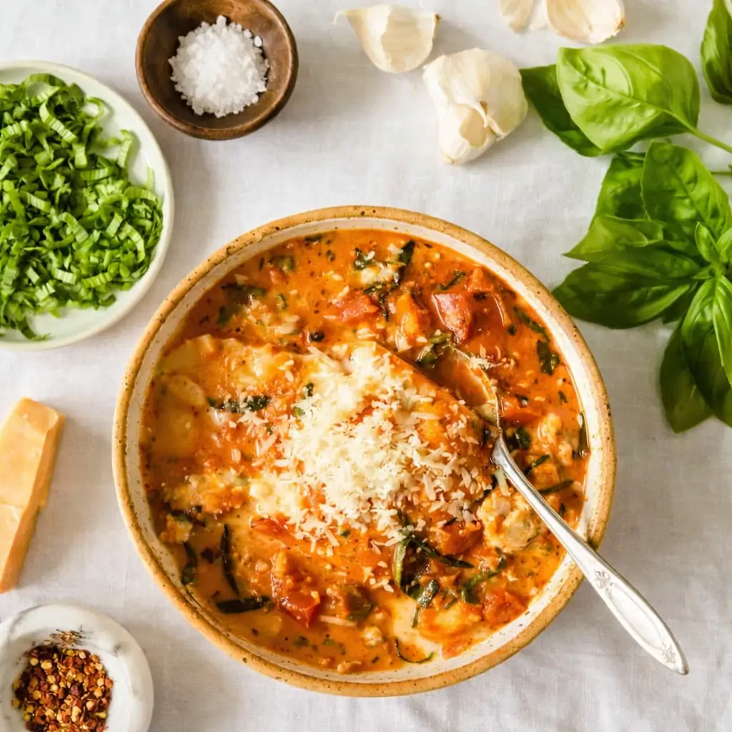Easy Creamy Lasagna Soup Recipe – Dinner in 40 Minutes