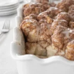 Easy Monkey Bread fresh from oven with glaze