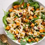 Fall Salad with Maple-Lime Dressing in a rustic bowl