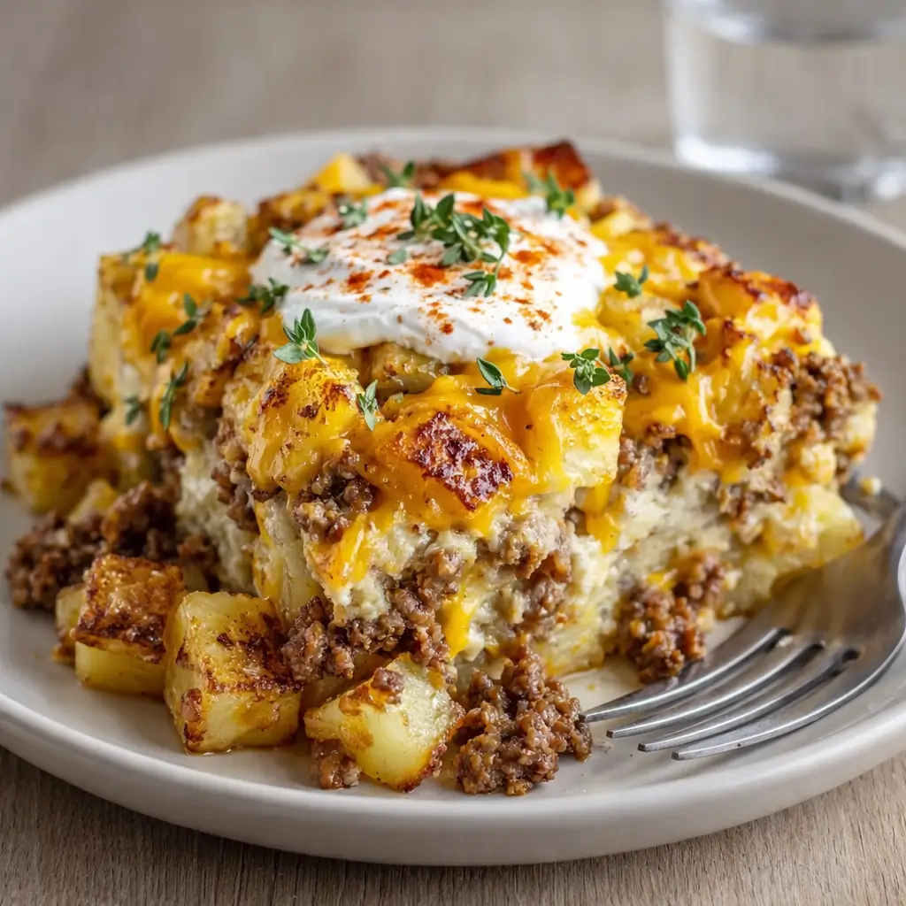 Ground Beef and Potatoes Casserole – Simple & Satisfying Recipe
