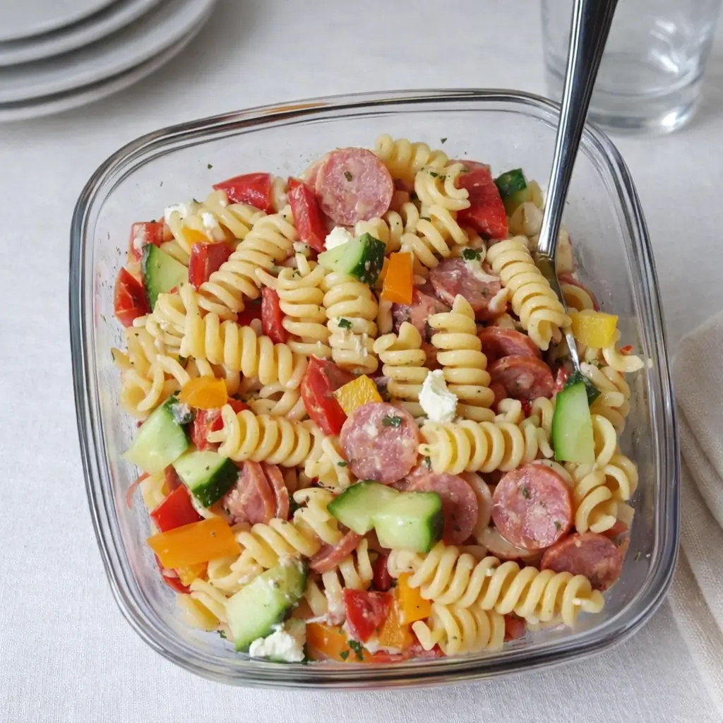 High Protein Italian Pasta Salad – Tasty, Simple & Satisfying