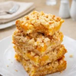 Mango Oatmeal Crumble Bars freshly baked