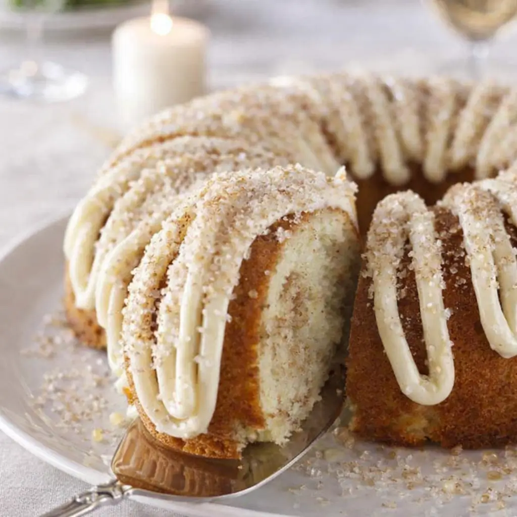 Snickerdoodle Cake Recipe with Cream Cheese Glaze
