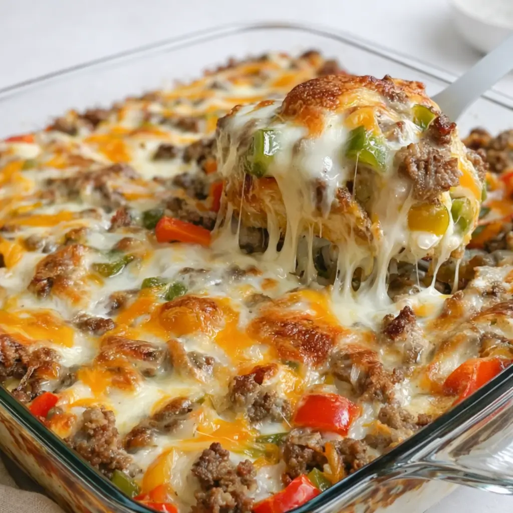 Philly Cheese Steak Casserole: The Ultimate Family Dinner
