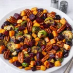 Colorful Winter Vegetable Salad with roasted squash and beets