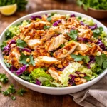 Crunchy Thai Chicken Salad with Peanut Dressing