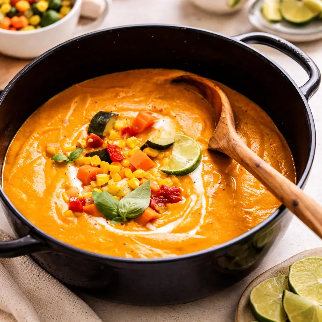 Summer Creamy Vegetable Soup