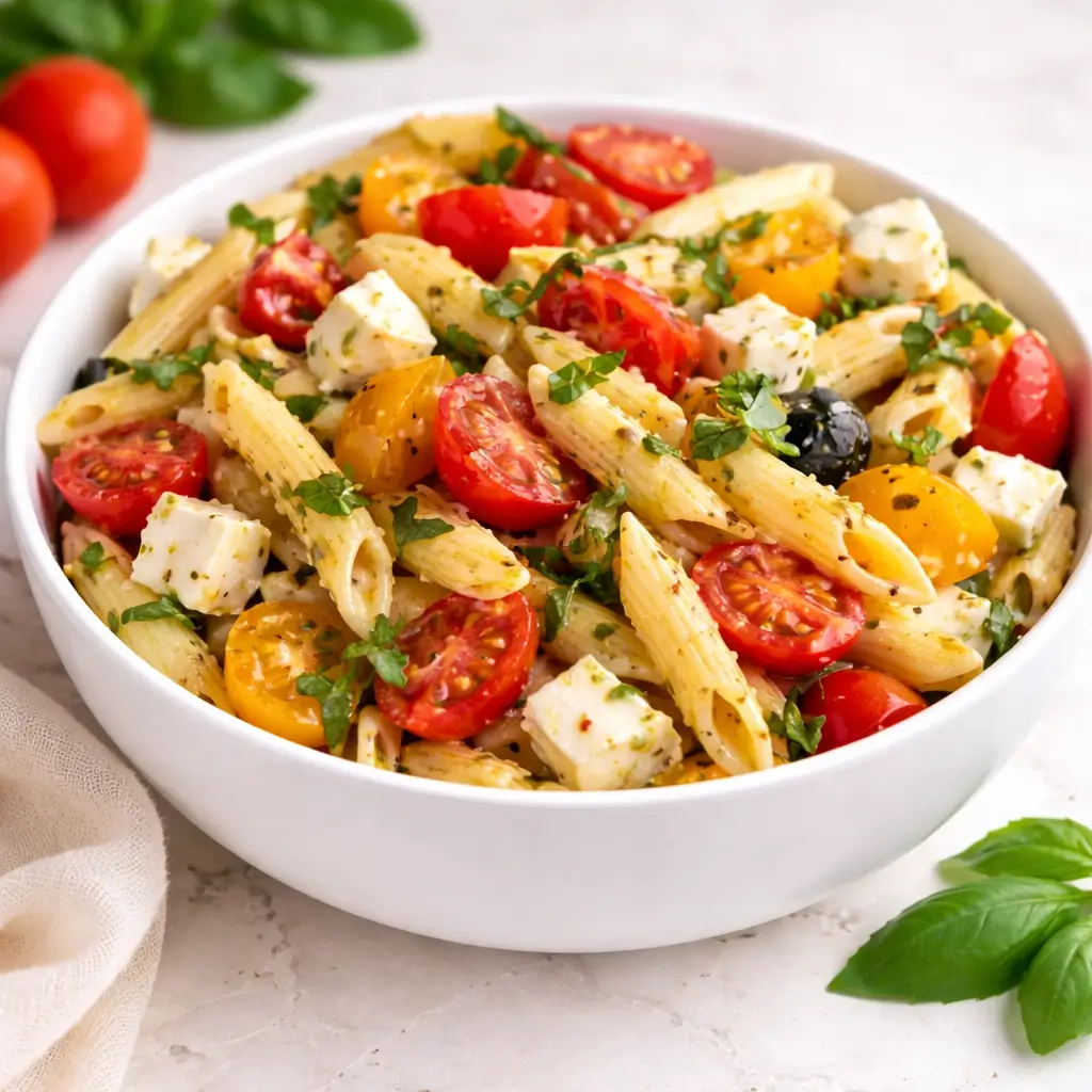 Summer Fresh Caprese Pasta Salad