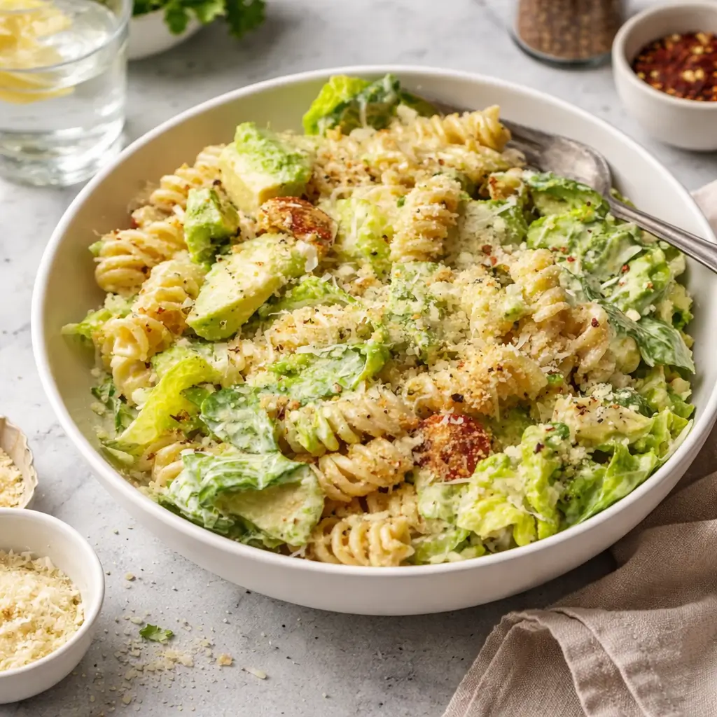 Creamy Caesar Pasta Salad with Avocado: A Quick Summer Favorite