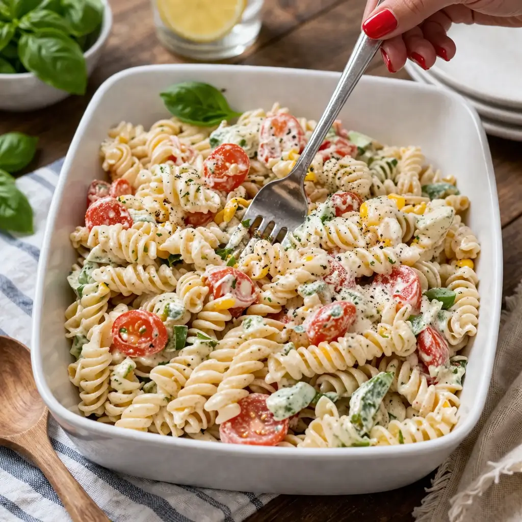 Creamy Italian Pasta Salad: The Best 20-Minute Potluck Winner