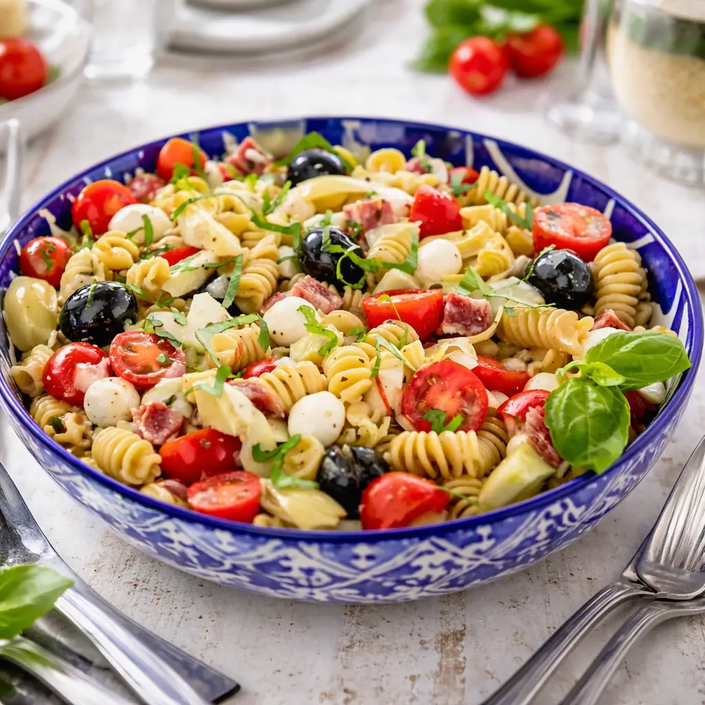 Easy Antipasto Italian Pasta Salad: A Zesty 25-Minute Meal