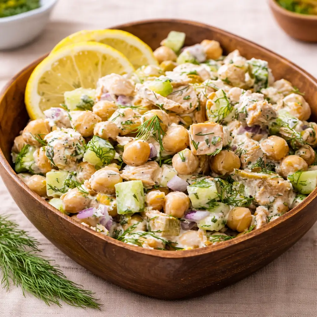 Healthy Tuna Garbanzo Bean Salad: Your New Favorite 15-Minute Lunch