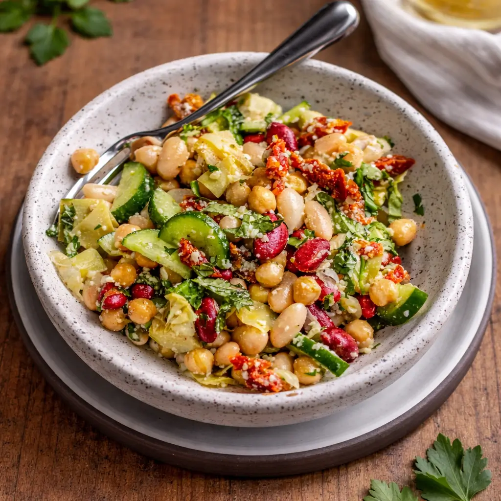 High Protein Three Bean Salad