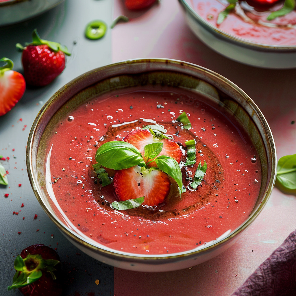 Strawberry Watermelon Gazpacho: The Ultimate Refreshing Summer Soup for Crowds