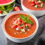 Watermelon Gazpacho Soup | A Chilled Summer Delight