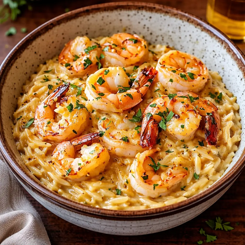 Irresistible Shrimp Orzo in Lemon Garlic Sauce: A Quick Weeknight Miracle