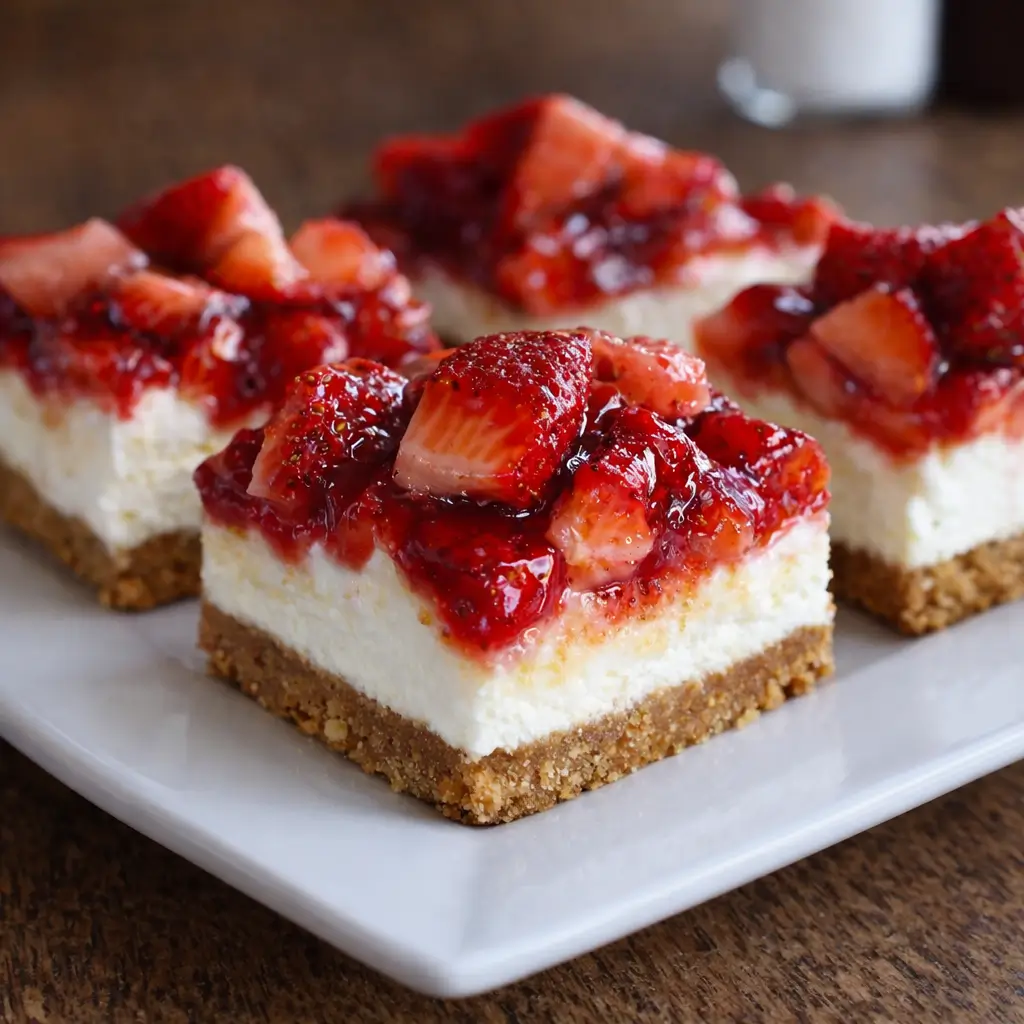 No-Bake Strawberry Cheesecake Bars: 5-Step Easy Dessert Secret