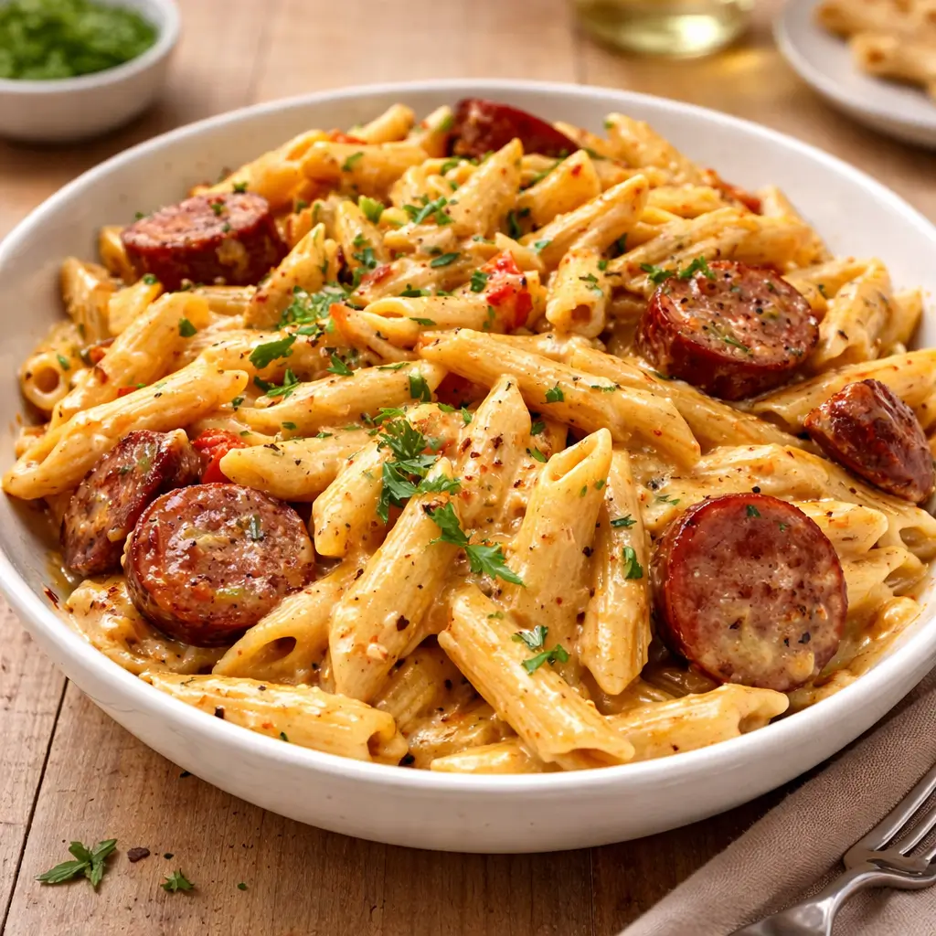 One-Pot Creamy Spicy Cajun Sausage Pasta: The Ultimate Weeknight Hero