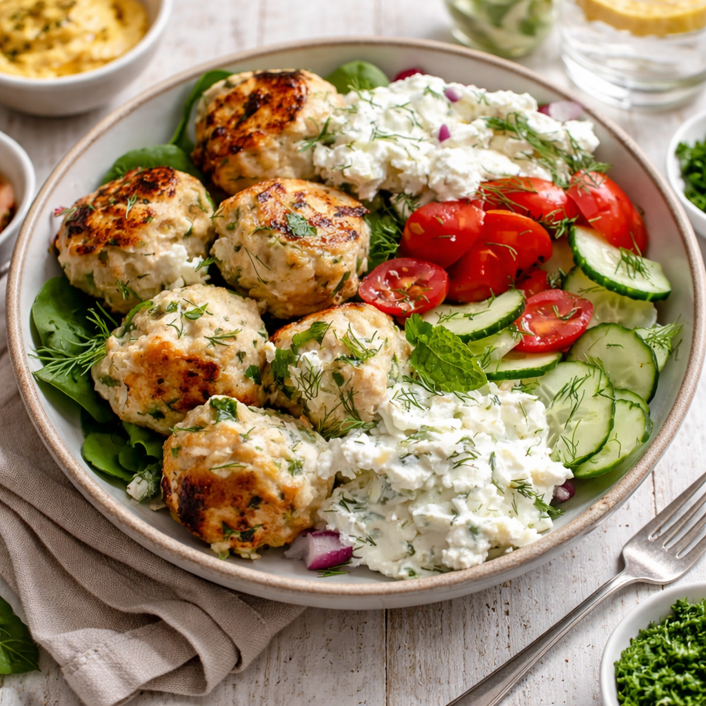 Greek Chicken Meatballs