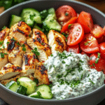 Chicken Tzatziki Bowls