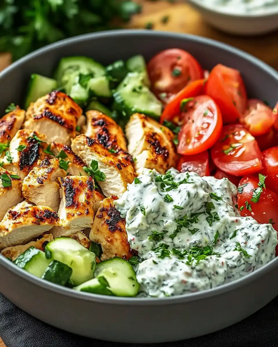 Chicken Tzatziki Bowls