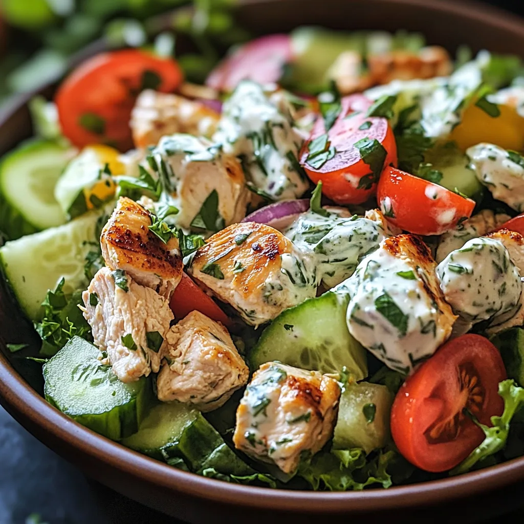 Tzatziki Chicken Salad: A Flavorful Meal with a Mediterranean Twist