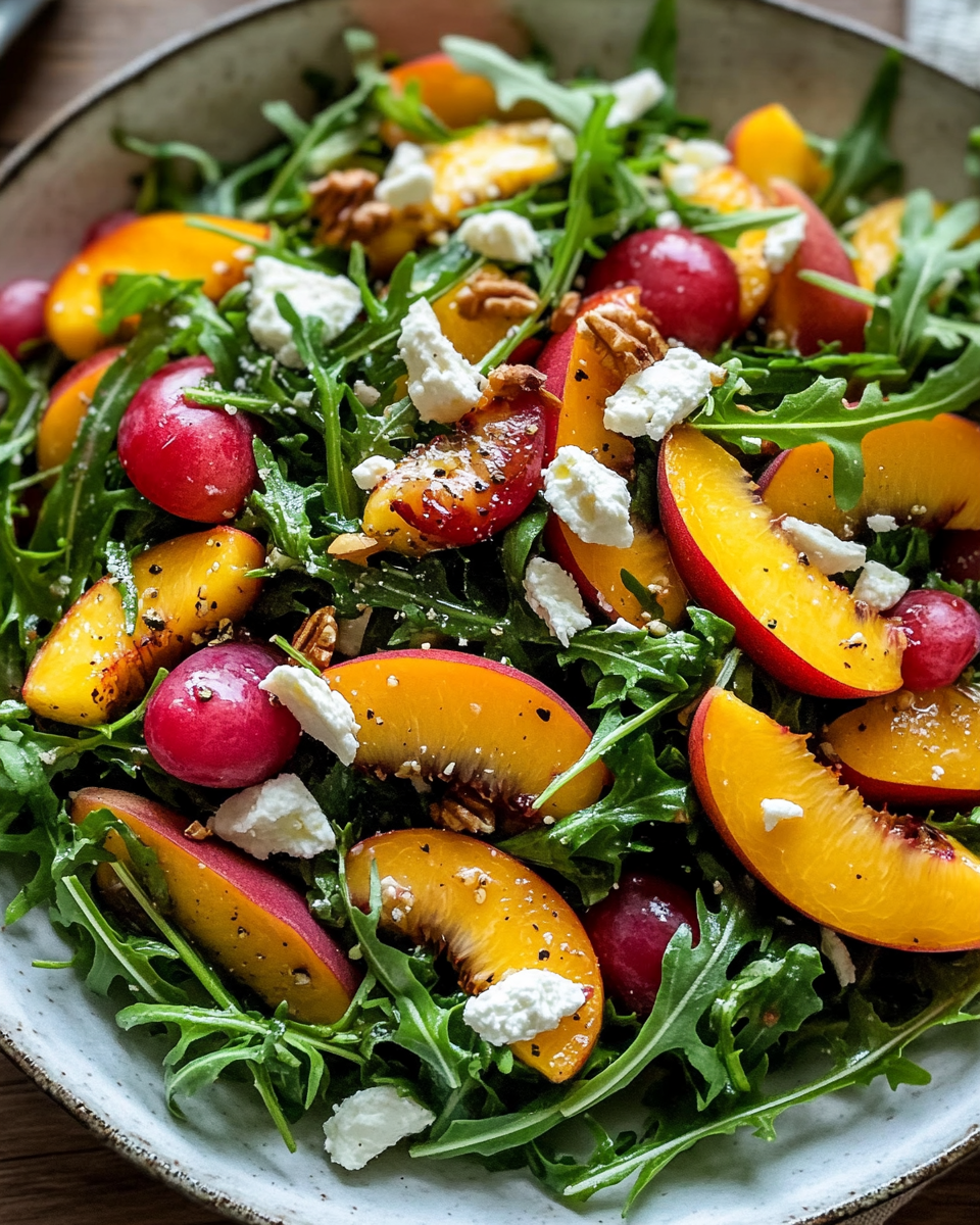 Easy Peach Arugula Salad: A Taste of Summer in Every Bite