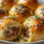 Easy Garlic Parmesan Cheeseburger Bombs