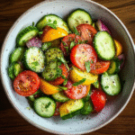 Cucumber Tomato Avocado Salad